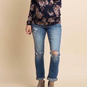 Slim Boyfriend Maternity Denim